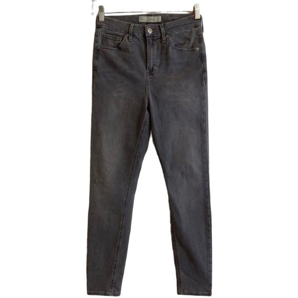 Topshop Denim - Topshop Moto Jamie Women's Gray Skinny Distressed Stretch Denim Jeans 28